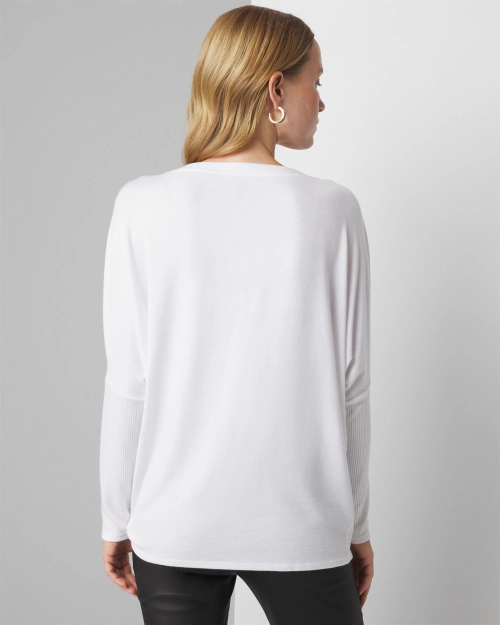 Long Sleeve Ribbed Tunic | White House Black Market